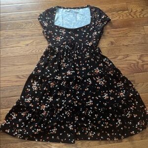 No Boundaries Black Floral dress